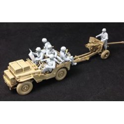 6 Pdr. Anti-Tank Gun (Airborne) with 1/4 ton jeep