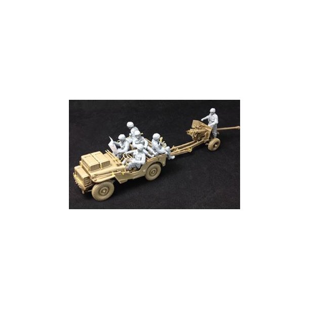 6 Pdr. Anti-Tank Gun (Airborne) with 1/4 ton jeep