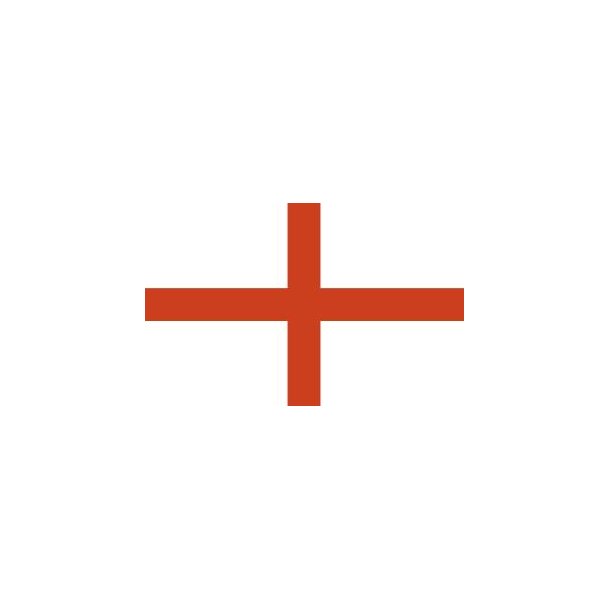  St Georges Cross (Command Flag White Squadron), strrelse D - 50 mm
