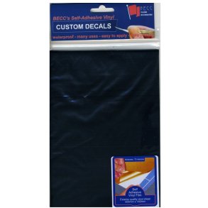 Vinyl Selvklbende 580 x 135 mm, Sort satin