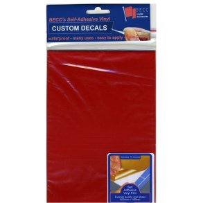 Vinyl Selvklbende 580 x 135 mm, Rd hjglans