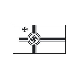 Tysk ubds-flag 1933-1945, strrelse B - 25 mm