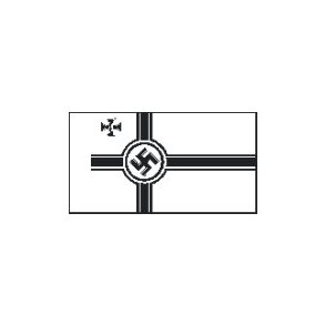 Tysk ubåds-flag 1933-1945, størrelse B - 25 mm