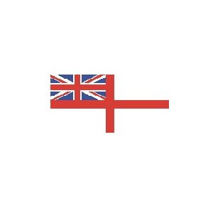 Storbritanien flag Modern White Ensign, strrelse D - 50 mm