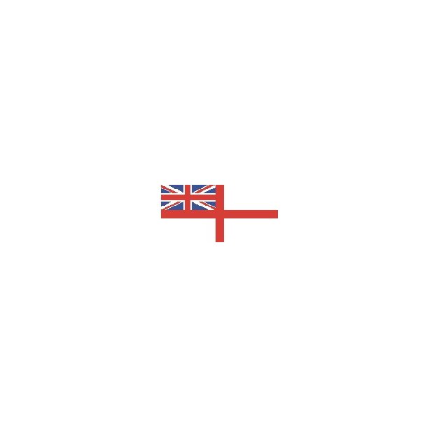 Storbritanien flag Modern White Ensign, st&oslash;rrelse AA - 15 mm