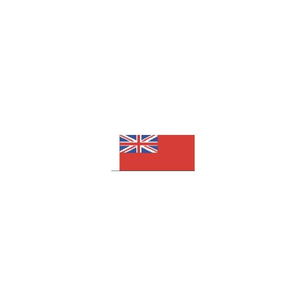 Storbritanien flag Red Ensign, st&oslash;rrelse C - 38 mm