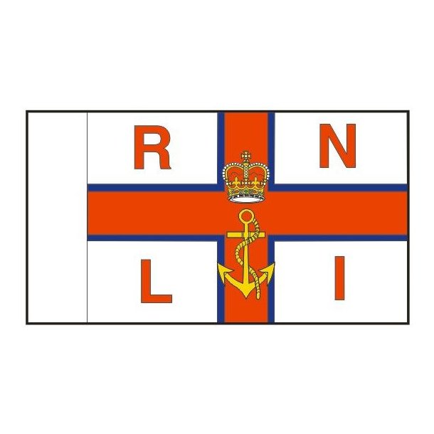 RNLI Flag, Periode: Nu. St&oslash;rrelse F - 100 mm