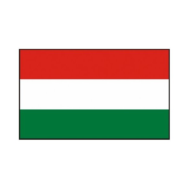 Ungarsk flag, st&oslash;rrelse AAA - 10 mm