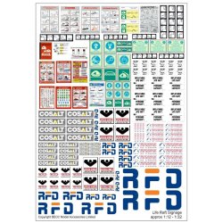 Redningsbde skilte og mrker - skala 1/10 - 1/32
