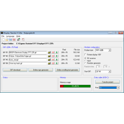 TFT display 55 x 15 mm (2,25 tommer)