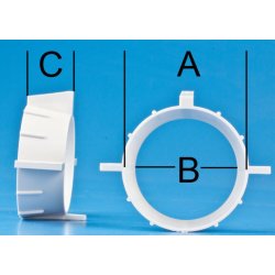 Kortdyse 64/61 mm (konisk), st med 2 stk.