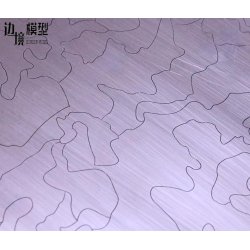 Skabelon i rustfrit stl til moderne camouflage