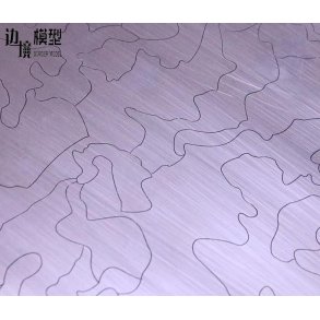 Skabelon i rustfrit stl til moderne camouflage