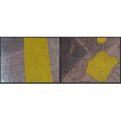 Skabelon i rustfrit stl til moderne camouflage