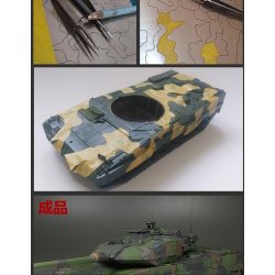 Skabelon i rustfrit stl til moderne camouflage