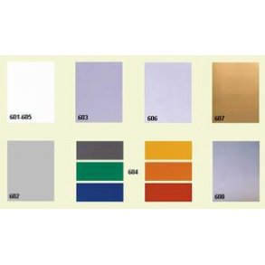 PVC-plade klar farve, 194 x 320 mm