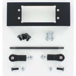 Servoholder med fittings til styrebar aksel til blokvogn