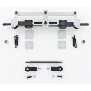 Styrebar aksel til blokvogn med svanehals