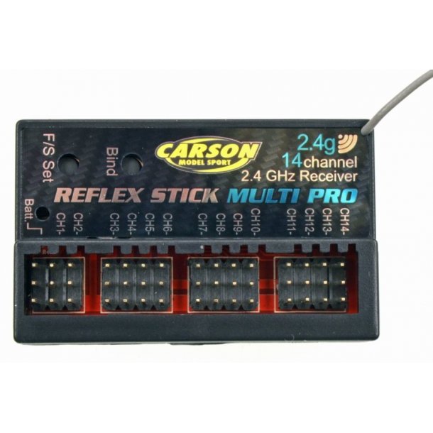 Carson 14-kanals Reflex Multi Pro modtager 2,4 GHz