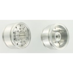 Aluminiumsflge med runde huller, til brede dk (foraksel), 2 stk.