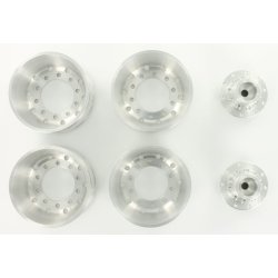 Aluminiumsflge med runde huller, til trkaksel (bagaksel), 2 stk.