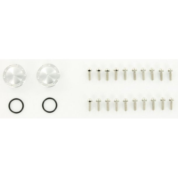 Aluminiumsflge med runde huller, til trkaksel (bagaksel), 2 stk.