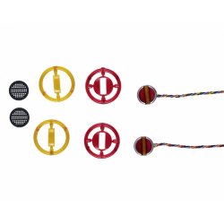 3-kammer baglygter med lys, 2 stk.