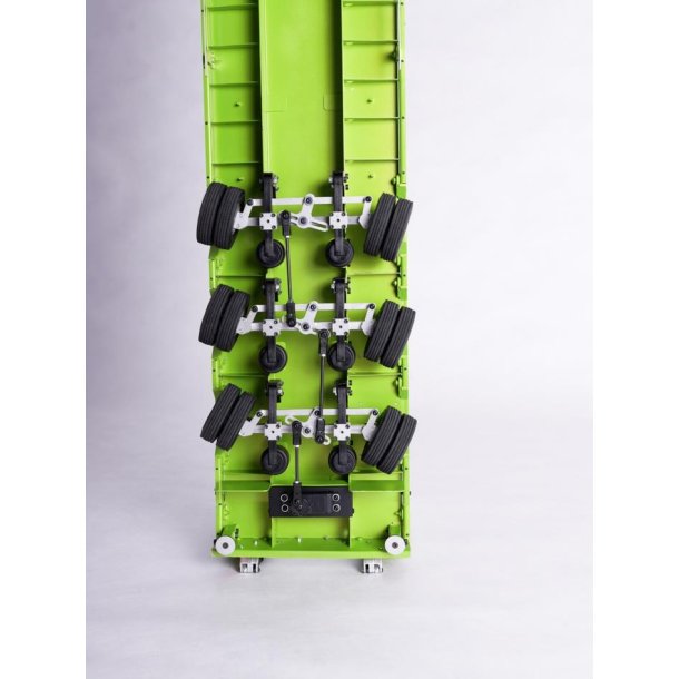 Servoholder med fittings til styrebar aksel til blokvogn