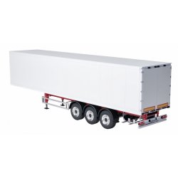 3-akslet boks-trailer v3, hvid