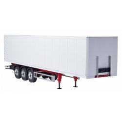 3-akslet boks-trailer v3, hvid