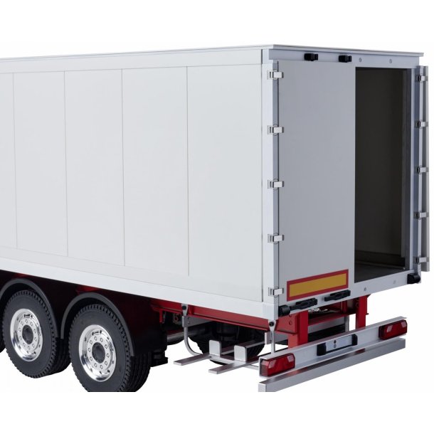 3-akslet boks-trailer v3, hvid