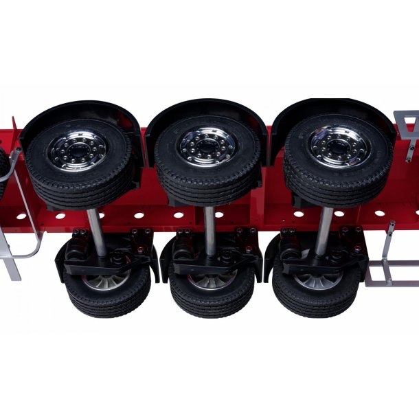 3-akslet boks-trailer v3, hvid