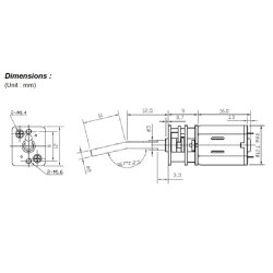 Micromotor med gearing 210:1
