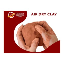 Deco luftt�rret ler 500g, farve: terracotta