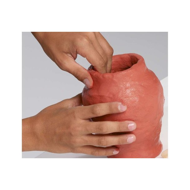 Deco luftt�rret ler 500g, farve: terracotta