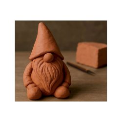 Deco luftt�rret ler 500g, farve: terracotta