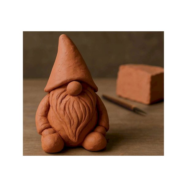 Deco luftt�rret ler 500g, farve: terracotta