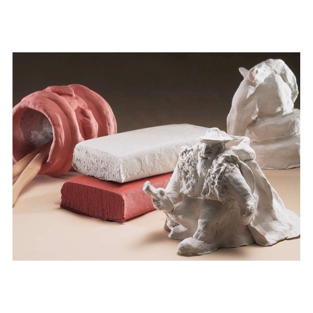 Deco luftt�rret ler 500g, farve: terracotta