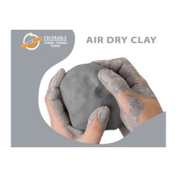 Deco luftt�rret ler 500g, farve: beton