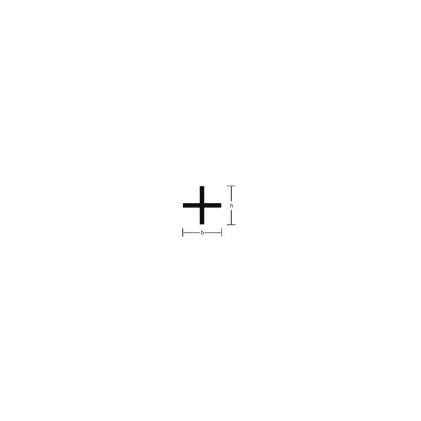 Messingprofil, X-bj&aelig;lke 4,0 x 4,0 mm