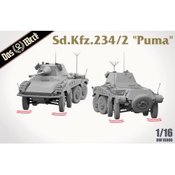 Sd.Kfz. 234/2 Puma, skala 1/16