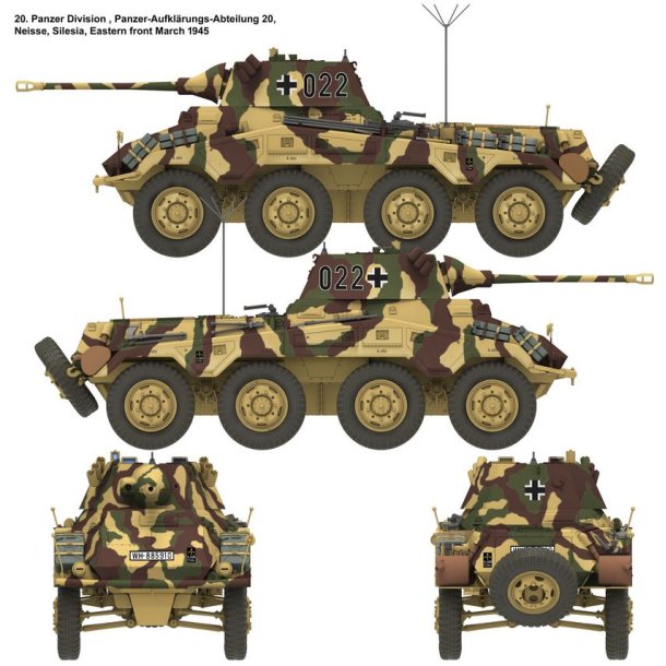 Sd.Kfz. 234/2 Puma, skala 1/16