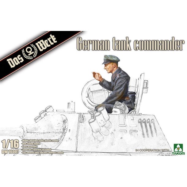 German Tank Commander, skala 1/16