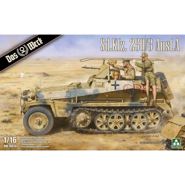 Sd.Kfz. 250/3 Ausf. A, skala 1/16