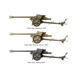 German 7,5cm PaK40 (mid/late), skala 1/16