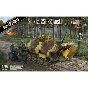 Sd.Kfz. 251/22 Ausf.D Pakwagen, skala 1/16