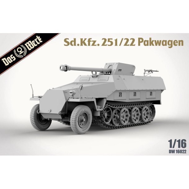 Sd.Kfz. 251/22 Ausf.D Pakwagen, skala 1/16