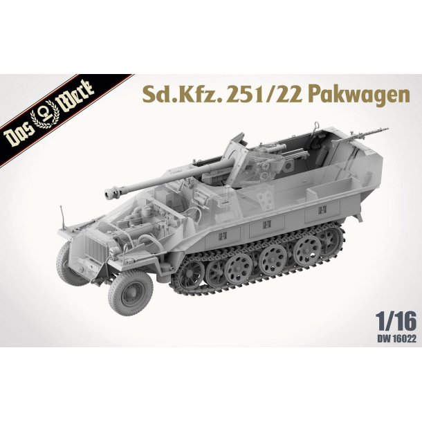 Sd.Kfz. 251/22 Ausf.D Pakwagen, skala 1/16