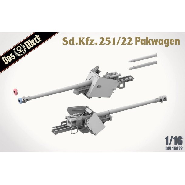 Sd.Kfz. 251/22 Ausf.D Pakwagen, skala 1/16