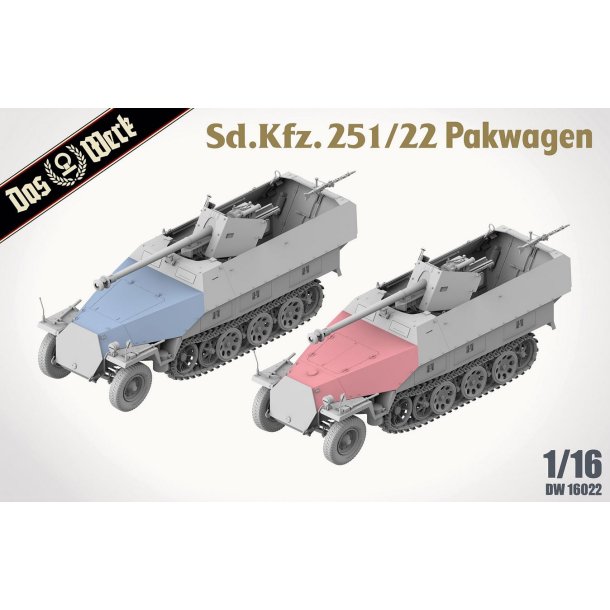 Sd.Kfz. 251/22 Ausf.D Pakwagen, skala 1/16